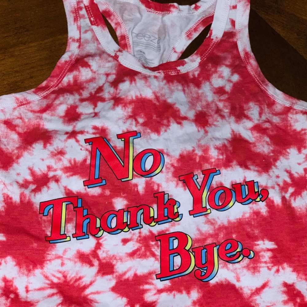 Freeze pink tie dye top XS